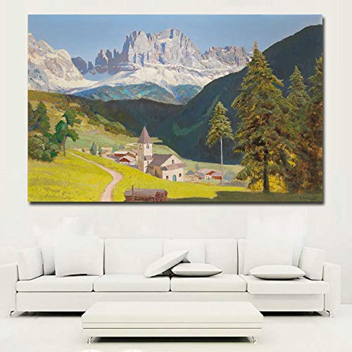 KWzEQ Imprimir en Lienzo Paisaje clásico Natural Arte de la Pared Imagen Decorativa decoración del hogar Sala de Estar sofá decoración de la pared30x45cmPintura sin Marco