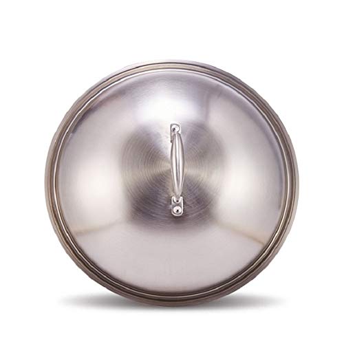 KX-YF Sartén con Antiadherente Cinco Capa de Aceite Libre del Oro del Acero Fumar Marihuana 304 Acero Inoxidable Wok Antiadherente Pan rápida Fry Foto Color Inducción Adecuada