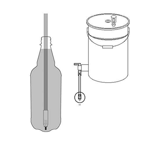 Kylewo Llenadora de Botellas de Cerveza, Embotellado de Cerveza de Vino de Acero Inoxidable, Llenadora de Botellas de Cerveza de Primavera Elaboración casera para la elaboración del Vino