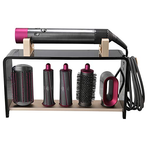 Kyrio - Soporte para rizadores de pelo para Dyson Airwrap Styler rizadores de barriles de pelo, soporte para encimera, soporte de almacenamiento para el hogar, dormitorio, baño, salón de pelo