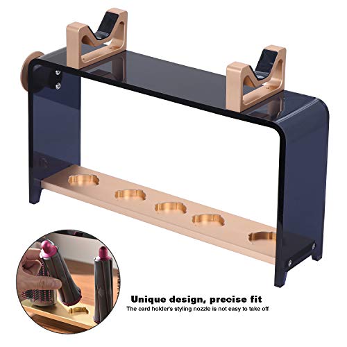 Kyrio - Soporte para rizadores de pelo para Dyson Airwrap Styler rizadores de barriles de pelo, soporte para encimera, soporte de almacenamiento para el hogar, dormitorio, baño, salón de pelo
