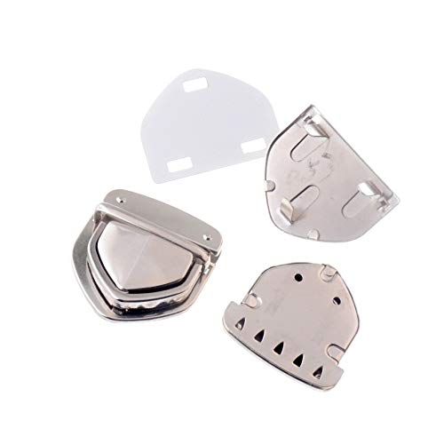 kyt 1 Set Rose Bolso de Color Oro Bolsa de Accesorios Monedero torcedura desactivar el Bloqueo de 49x50mm (Color : Silver Tone)