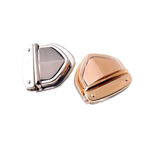 kyt 1 Set Rose Bolso de Color Oro Bolsa de Accesorios Monedero torcedura desactivar el Bloqueo de 49x50mm (Color : Silver Tone)