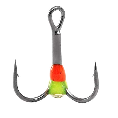 L-MEIQUN, 5 UNIDS Invierno Pesca en Hielo Gancho Agudo Herramientas de Aparejos de Pesca de Acero al Alto Carbono Color Aleatorio (Color : Random, Model Number : 12)