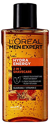 L 'Oréal Men expert Cuidado Facial Hydra Energy de 2 en 1 shavecare con guaraná, 1.25 kg