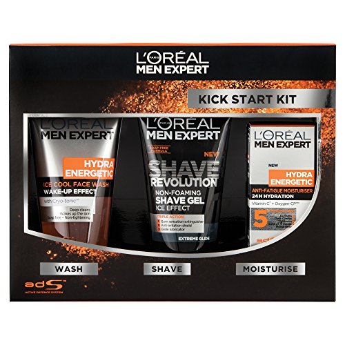 L 'Oreal Men Expert Hydra Energetic Kick Start 3 piezas Set de regalo