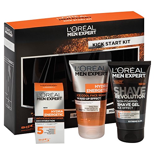 L 'Oreal Men Expert Hydra Energetic Kick Start 3 piezas Set de regalo