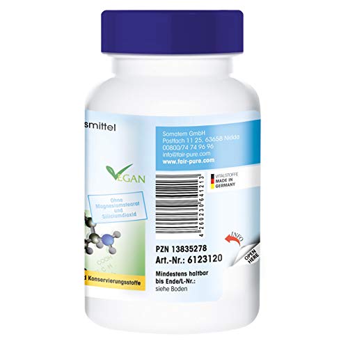 L-Prolina 500mg - Vegana - Aminoácido altamente dosificado - Alta pureza - 120 Comprimidos