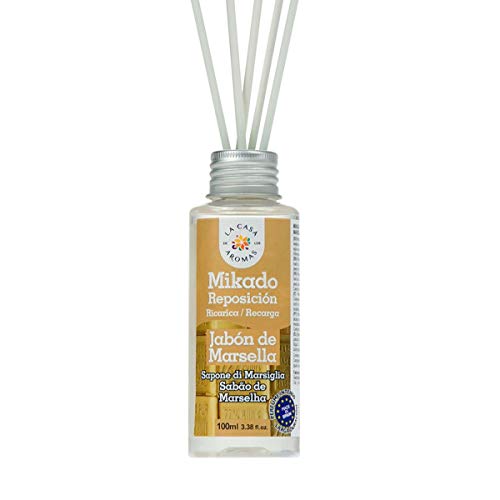 La Casa Aromas Mikado Reposicion 100 Ml con Varillas (JABÓN DE Marsella)
