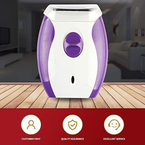 La máquina de afeitar eléctrica femenina del cuerpo de la depiladora no lastima la cortadora portable del pelo de la piel recargable,Purple