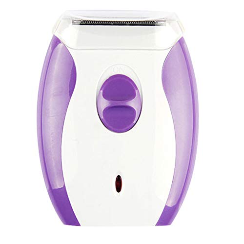 La máquina de afeitar eléctrica femenina del cuerpo de la depiladora no lastima la cortadora portable del pelo de la piel recargable,Purple