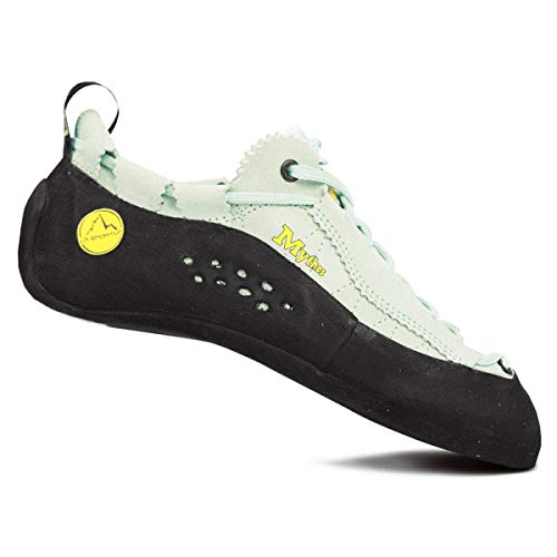 La Sportiva Mythos - Zapatillas de Escalada con Cordones para Mujer, Verde (Pistacho), 35.5 EU