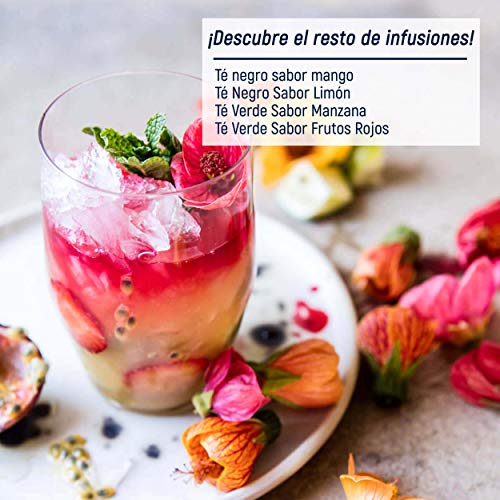 LA TETERA AZUL Te Verde Frío Sabor Frutos Rojos. Infusión Fría En Polvo. Tea Tac. Caja Con 20 Sobres.