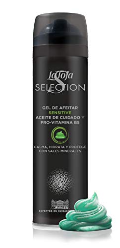 la Toja Selection - Gel Afeitar Sensitive - 200ml, Negro (8410436336024)