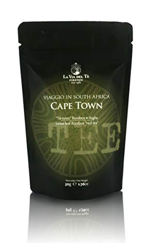 La Via del Te Té Rooibos Aromatizado Cape Town - Peso Neto 50gr (Paquete de 2 Piezas)
