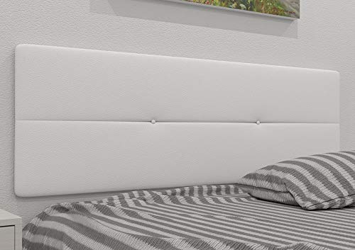 LA WEB DEL COLCHON - Cabecero tapizado Julie para Cama de 135 (145 x 55 cms) Blanco