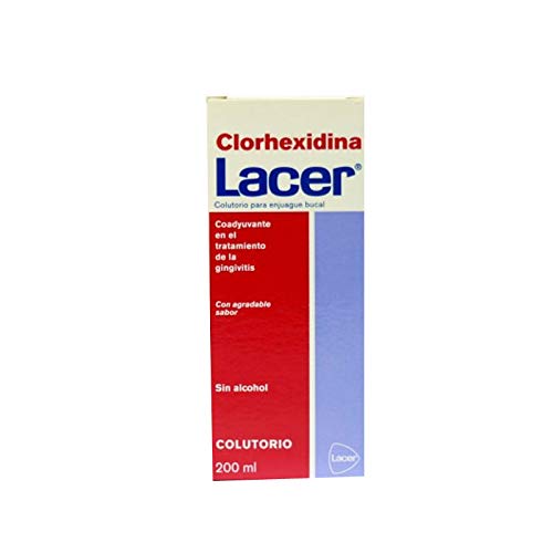 LACER CLORHEXIDINA COLUTORIO ENJUAGUE BUCAL 200ML SIN ALCOHOL - GINGIVITIS