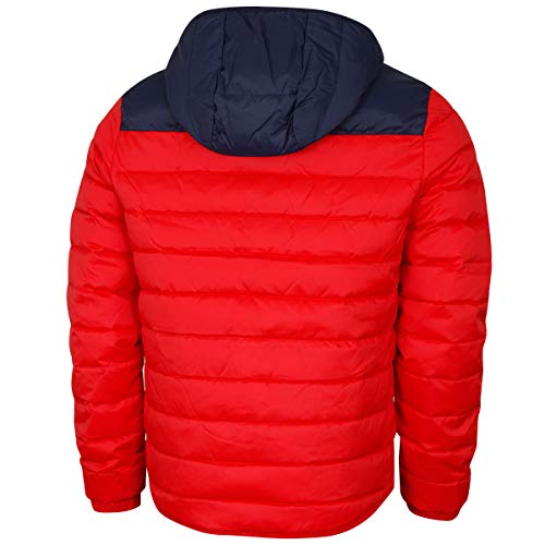 Lacoste BH1531 Abrigo de vestir, Rouge/Marine, XXXX-Large para Hombre