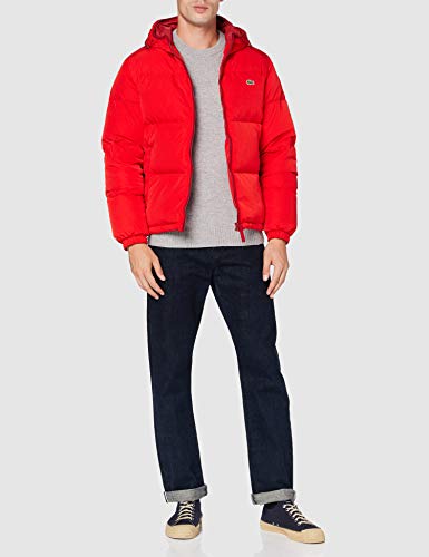 Lacoste Bh1966 Abrigo de Vestir, Rojo, 56 para Hombre