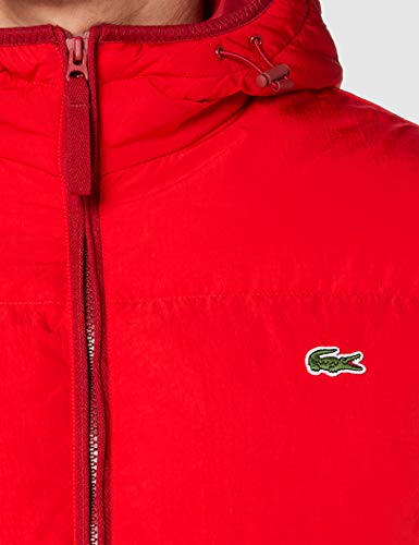 Lacoste Bh1966 Abrigo de Vestir, Rojo, 56 para Hombre