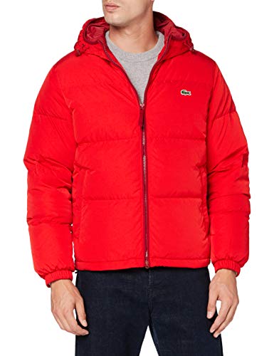 Lacoste Bh1966 Abrigo de Vestir, Rojo, 56 para Hombre