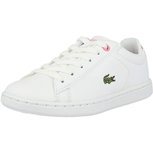 Lacoste Carnaby EVO BL 2 SUC, Zapatillas Unisex Niños, Blanco (B53 White/Pink), 34 EU