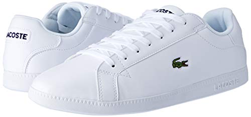 Lacoste Graduate BL 1 SMA, Zapatillas para Hombre, Blanco (White/White), 41 EU