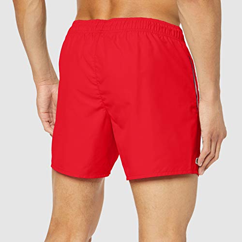 Lacoste MH6270 Pantalones Cortos, Rojo (Rouge/Marine), Medium para Hombre