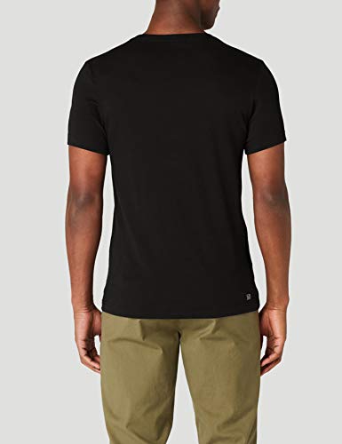 Lacoste Sport Th3377 Camiseta, Negro (Noir/Zeste Fluo 9k8), X-Small (Talla del Fabricante: 2) para Hombre