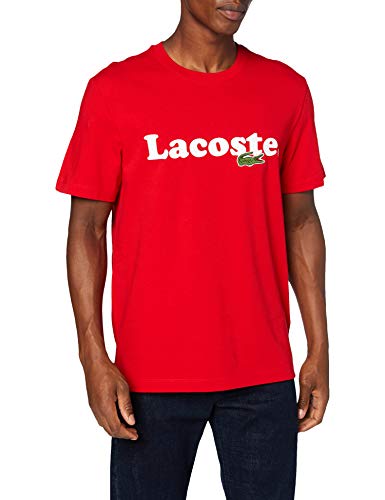 Lacoste TH1868 Camiseta, Rojo, M para Hombre