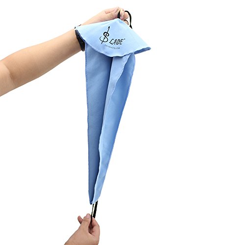 LADE Saxofón Limpieza 10-en-1-Cork Cuidado Grease Thumb Rest-Paño de Limpieza Reed Case Desembocadura Cepillo Mini Destornillador