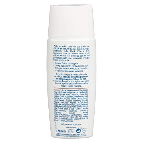 Ladival Urban Fluid Protector Solar con Color - Oil Free - FPS 50+, 50 ml