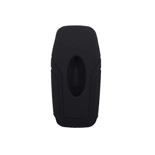 Lage [y] Funda de silicona para mando a distancia Ford (ver compatibilidad en las Fotos) 3 Botones para los modelos PUR Focus KA b-max Edge Fiesta Galaxy Mustang S-Max (Negro)