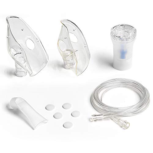 Laica NE3003 Nebulizador de pistón portátil, válido para adultos y niños, muy pequeño y silencioso, color blanco
