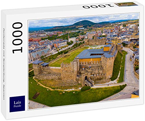 Lais Puzzle Ponferrada con el Castillo templario, España 1000 Piezas