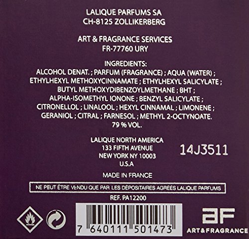 LALIQUE - Agua de perfume para mujer Amethyst Eclat, 1 x 50 ml