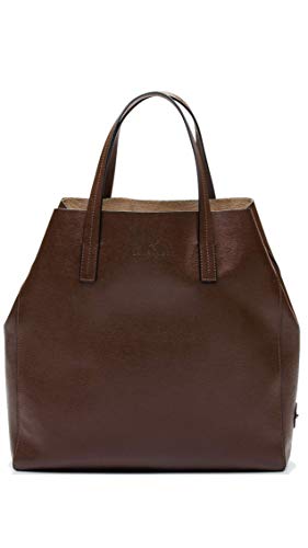 Lamarthe Sac Space Saffiano GP102U - Bolso de mano para mujer (altura x anchura x profundidad): 29 x 27 x 10 cm, color Marrón, talla Medium