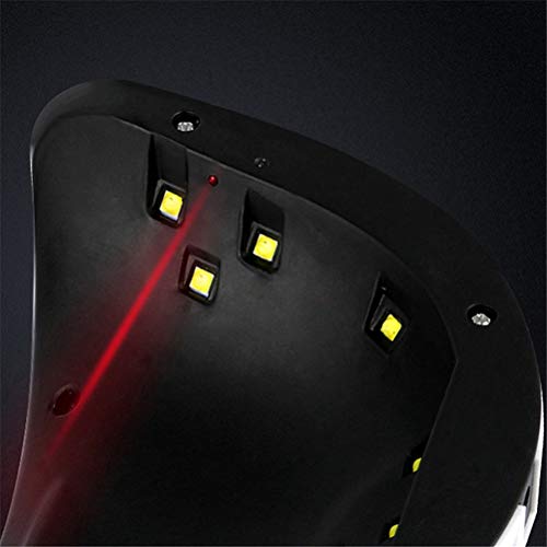 Lámpara 12 LED Uñas,36W Secador UV de Uñas con Temporizador Pantalla LCD, Juego de Belleza del Uñas Profesional de 30s, 60s y 90s