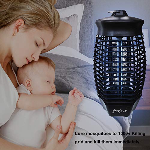 Lámpara Antimosquitos Electrico, Mata Mosquitos electrico, UV lamparas atrapa Anti Mosquitos Interior, para Mata Mosquitos, Insectos, Polillas, Moscas, Efecto 50㎡.