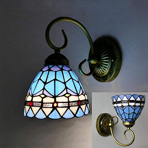Lámpara De Pared Retro De Un Solo Cabezal De Estilo Europeo, Apliques De Estilo Tiffany, Faros De Espejo De Baño, Accesorio De Iluminación Para Sala De Estar De Estudio De Dormitorio, 110 V-240 V, A