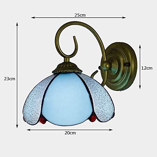Lámpara De Pared Retro De Un Solo Cabezal De Estilo Europeo, Apliques De Estilo Tiffany, Faros De Espejo De Baño, Accesorio De Iluminación Para Sala De Estar De Estudio De Dormitorio, 110 V-240 V, D