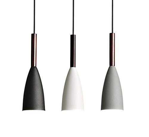 Lámpara de techo para comedor, 3 focos, con casquillo E27, lámpara de mesa de comedor, lámpara de techo de tres focos, lámpara de techo para comedor, altura regulable 120 cm