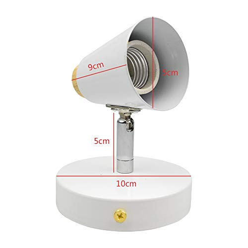 Lampara Vintega del Pared,E27 LED Apliques de pared,Iluminación Luz de interior para cocina restaurante, comedor, hotel,salon (Blanco)