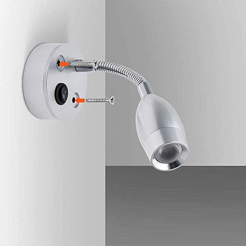 Lampe de lecture intérieure à LED pour caravane - Spot pour camping-car / camping-car / bateau, 12 V, paquet de 2, lumière blanche