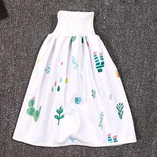 Lanbowo - Falda de pañales para niños, 2 en 1, impermeable, superabsorbente, lavable, antigoteo, lavable, para niños