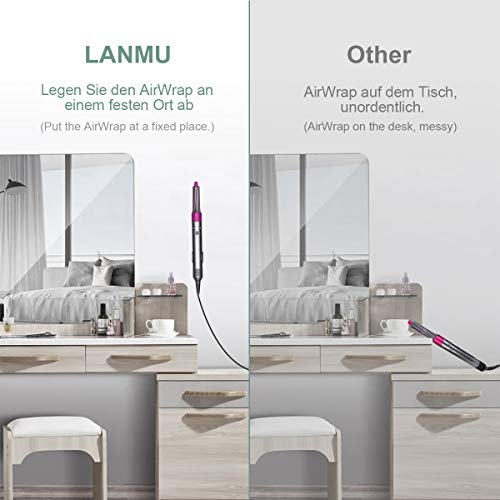 LANMU - Soporte de accesorios para Dyson Airwrap, montaje de pared para Dyson Airwrap