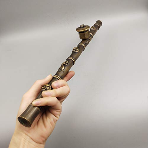 LAOJUNLU Coleccionables Antiguos, Tubos de Opio, Adornos de Bronce, Accesorios de Bronce. Imitación Antigua