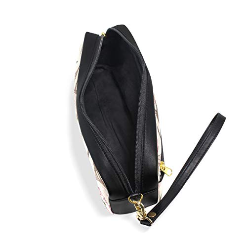 Lápiz Bolsa Bolso Estuche Estampado de flores Torre Eiffel París Londres Maquillaje cosmético para niñas Niños Escuela de viaje