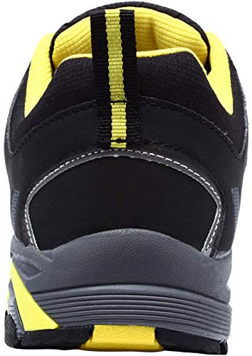 LARNMERN Zapatos de Seguridad para Hombre, Puntas de Acero Antideslizantes SRC Anti-Piercing Zapatos de Trabajo (39 EU Gris)