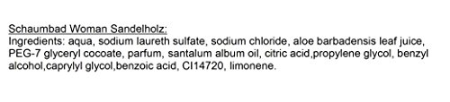 Lashuma Schaumbad - Gel de ducha Woman con aceite de sándalo y extracto de áloe vera, 400 ml